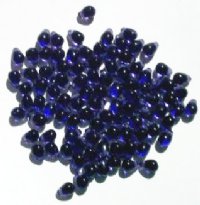 100 4x6mm Transparent Tanzanite Drop Beads